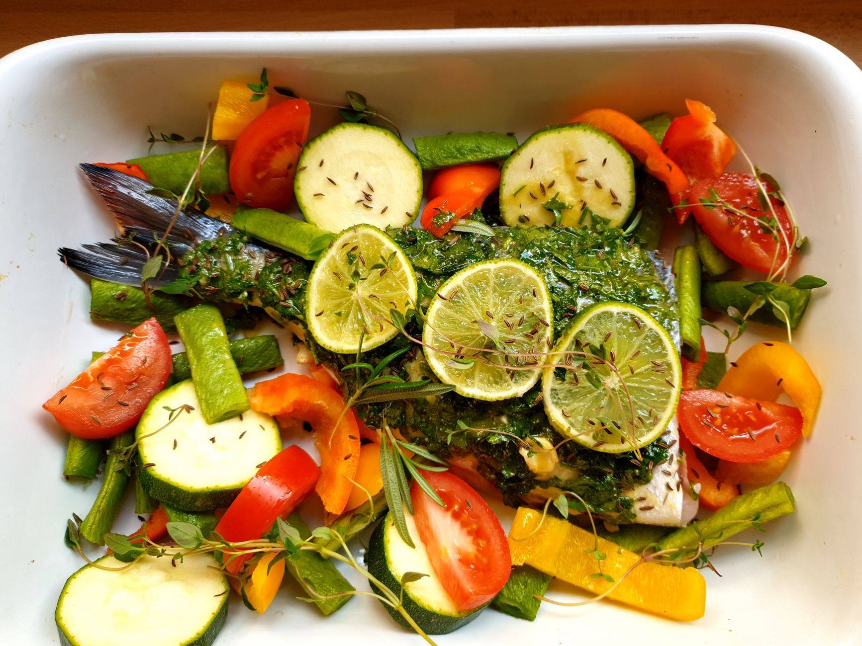 Baked Cod with Vegetables