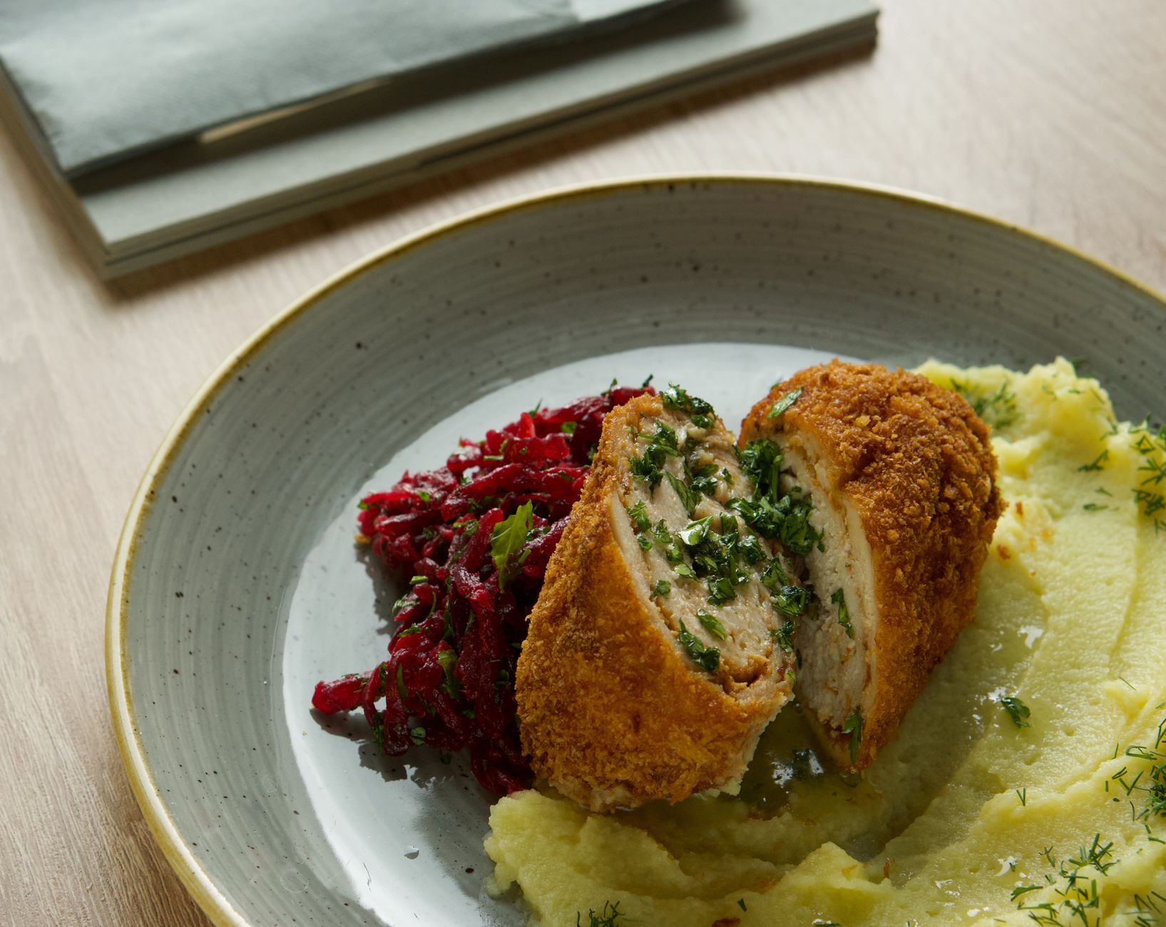 Mashed Potatoes with Cutlet