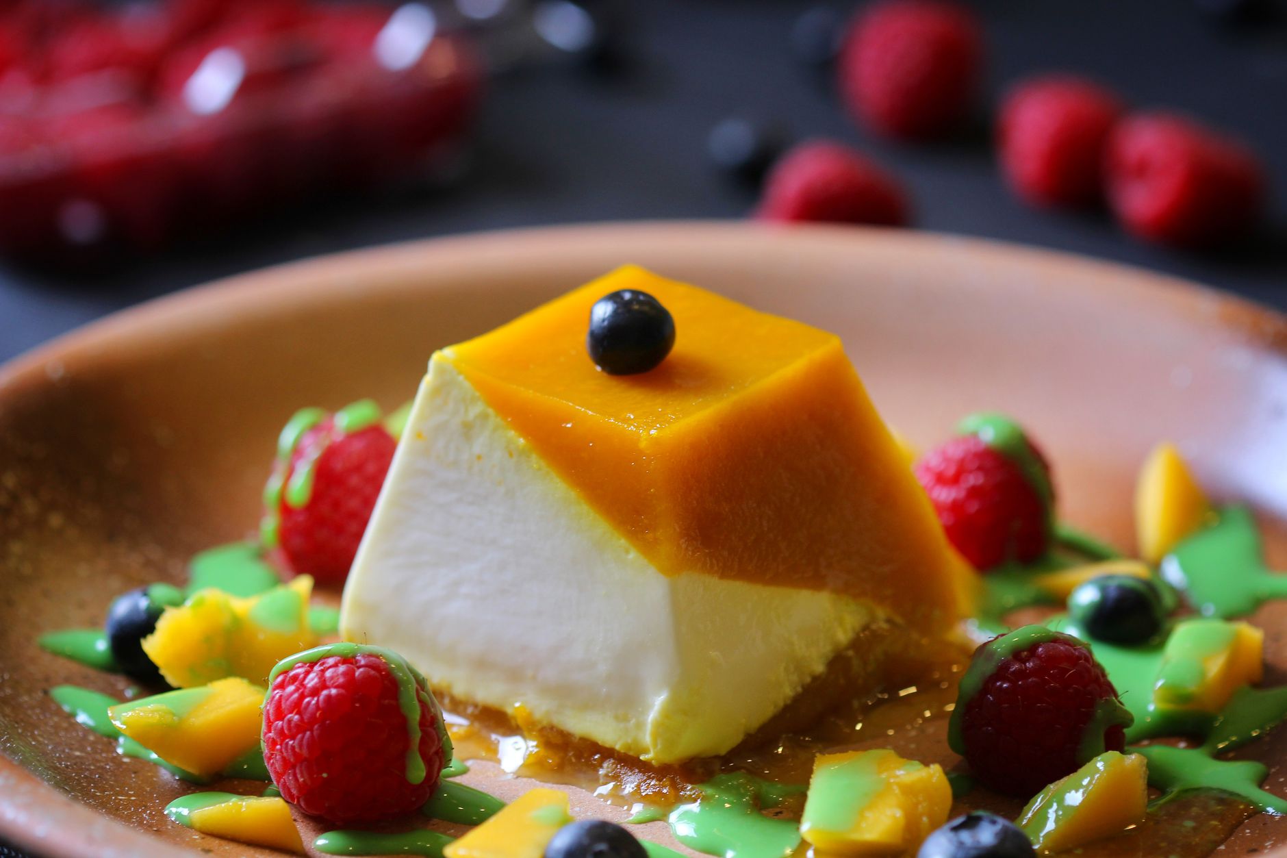 Panna Cotta with Berry Sauce